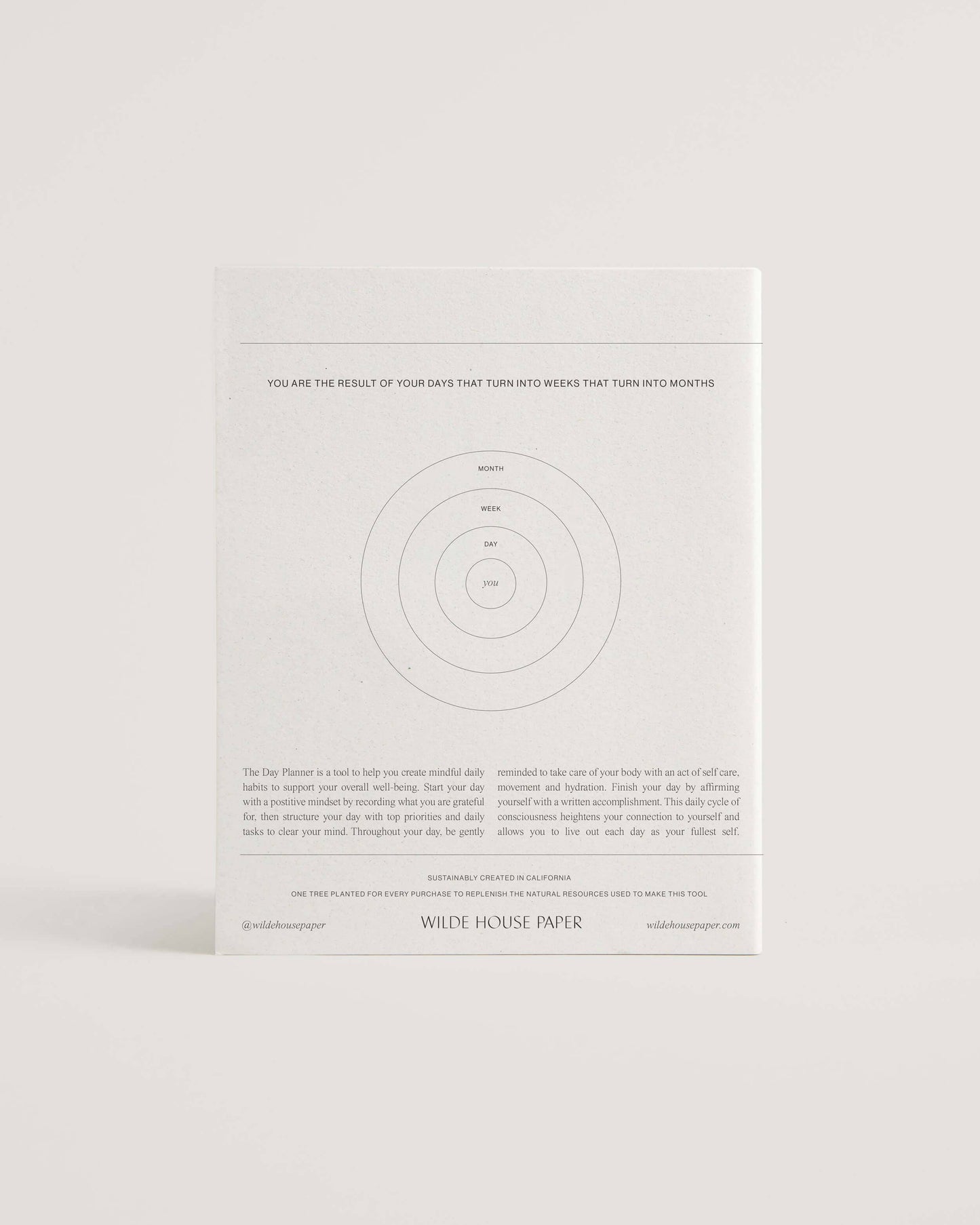 Mindful Productivity Daily Planner, by Wilde House Paper.